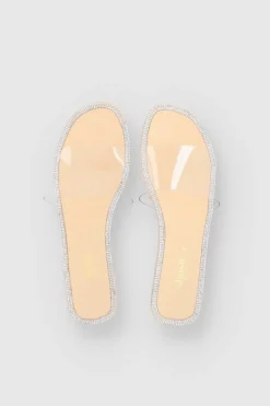 Sandalia Pala Brillos Transparente