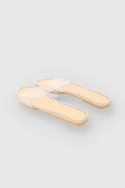 Sandalia Pala Brillos Transparente