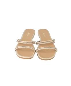 Sandalia pala cintas brillos