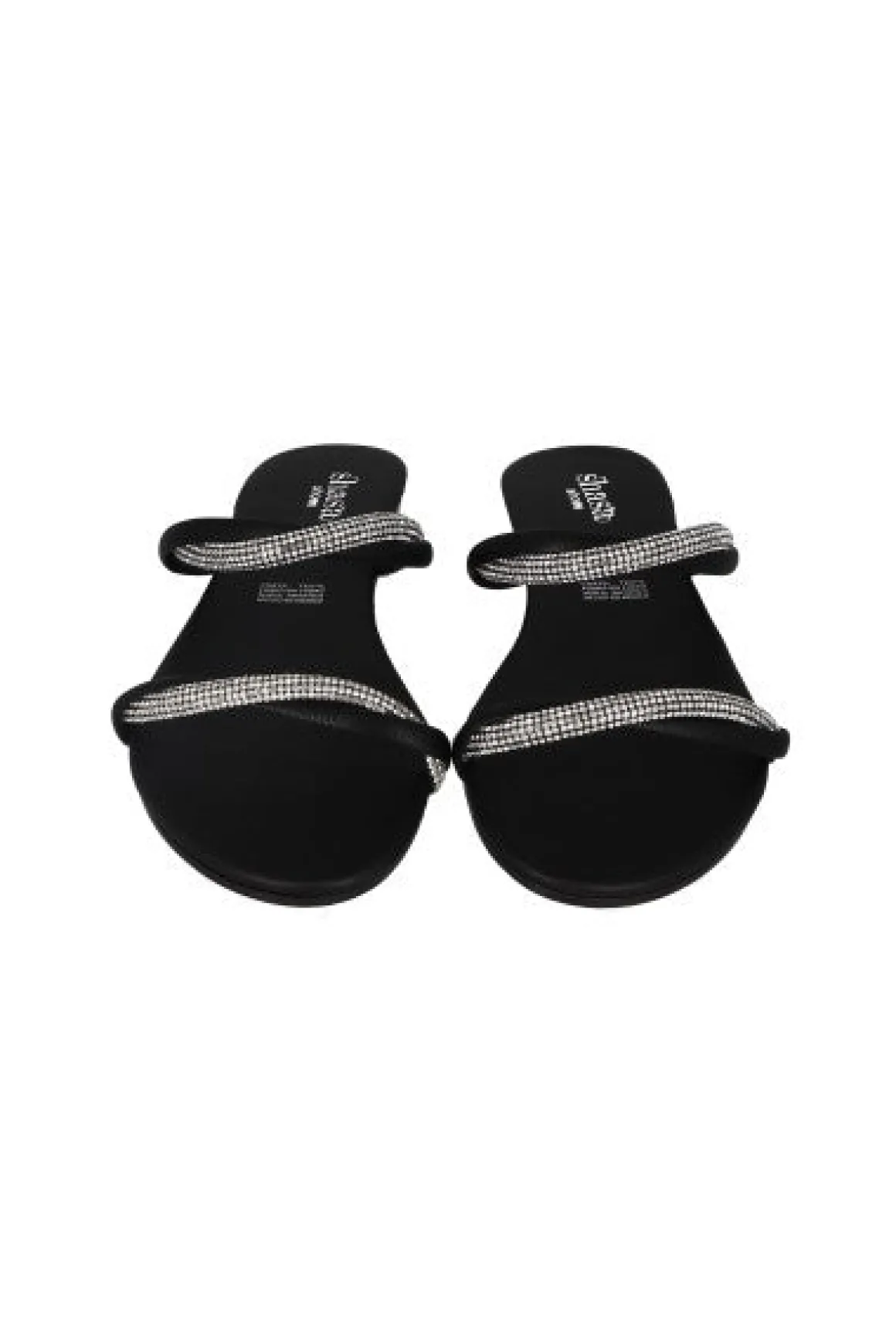 Sandalia pala cintas entrelazadas brillos