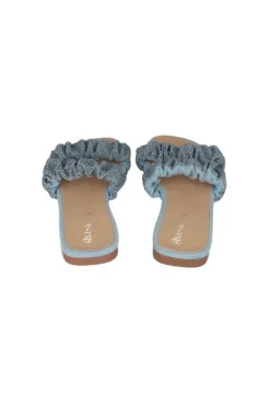 Sandalia pala denim brillos