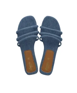Sandalia pala denim tiras