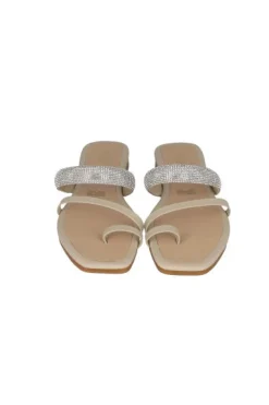 Sandalia pala doble tira anillo