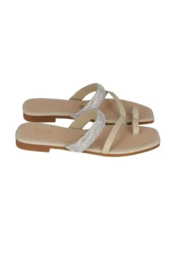 Sandalia pala doble tira anillo