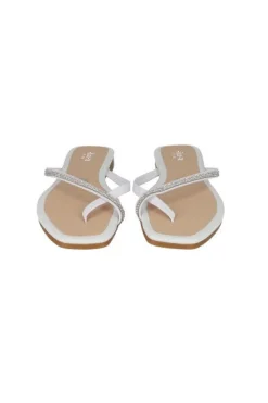 Sandalia pala metalizada brillos