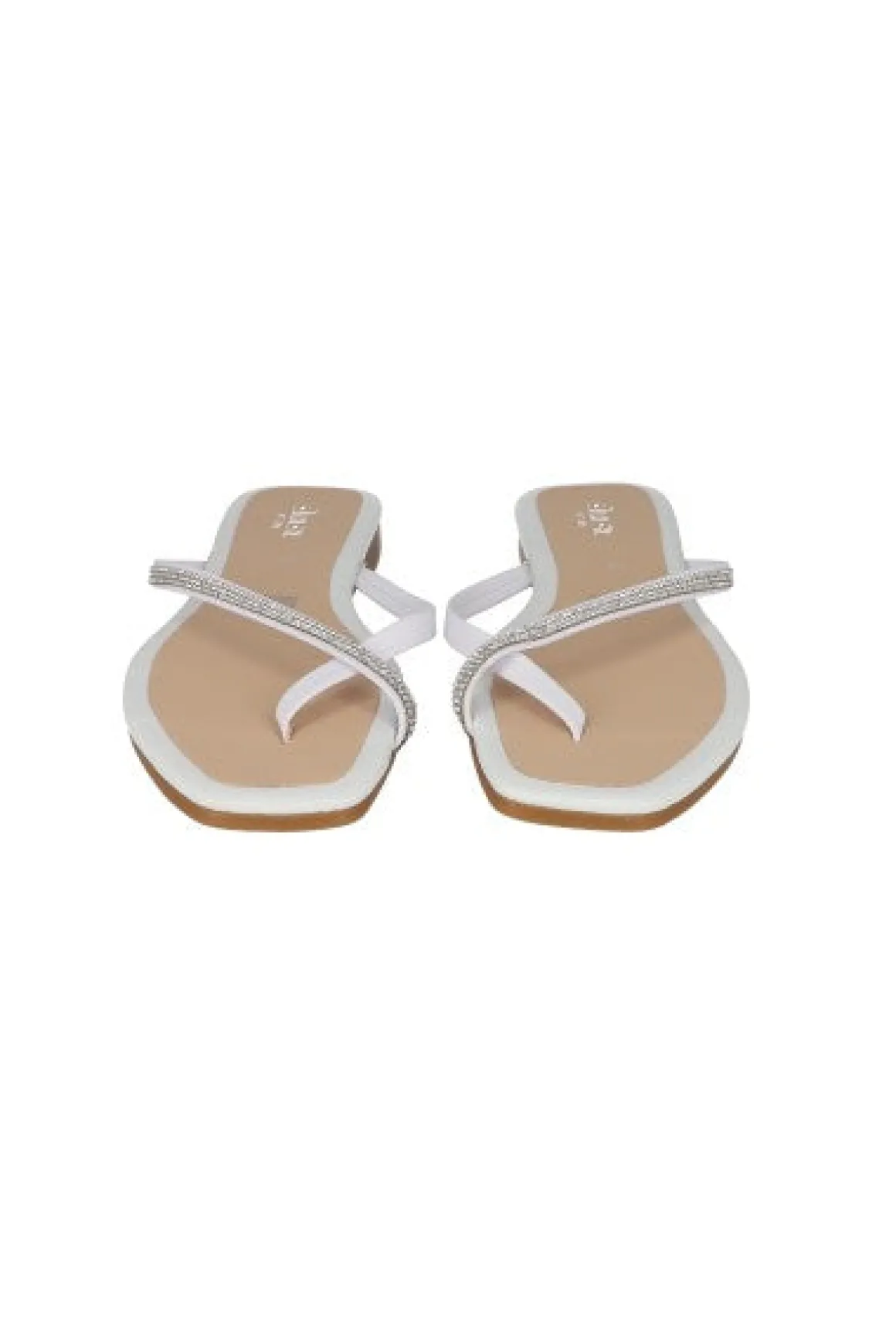 Sandalia pala metalizada brillos