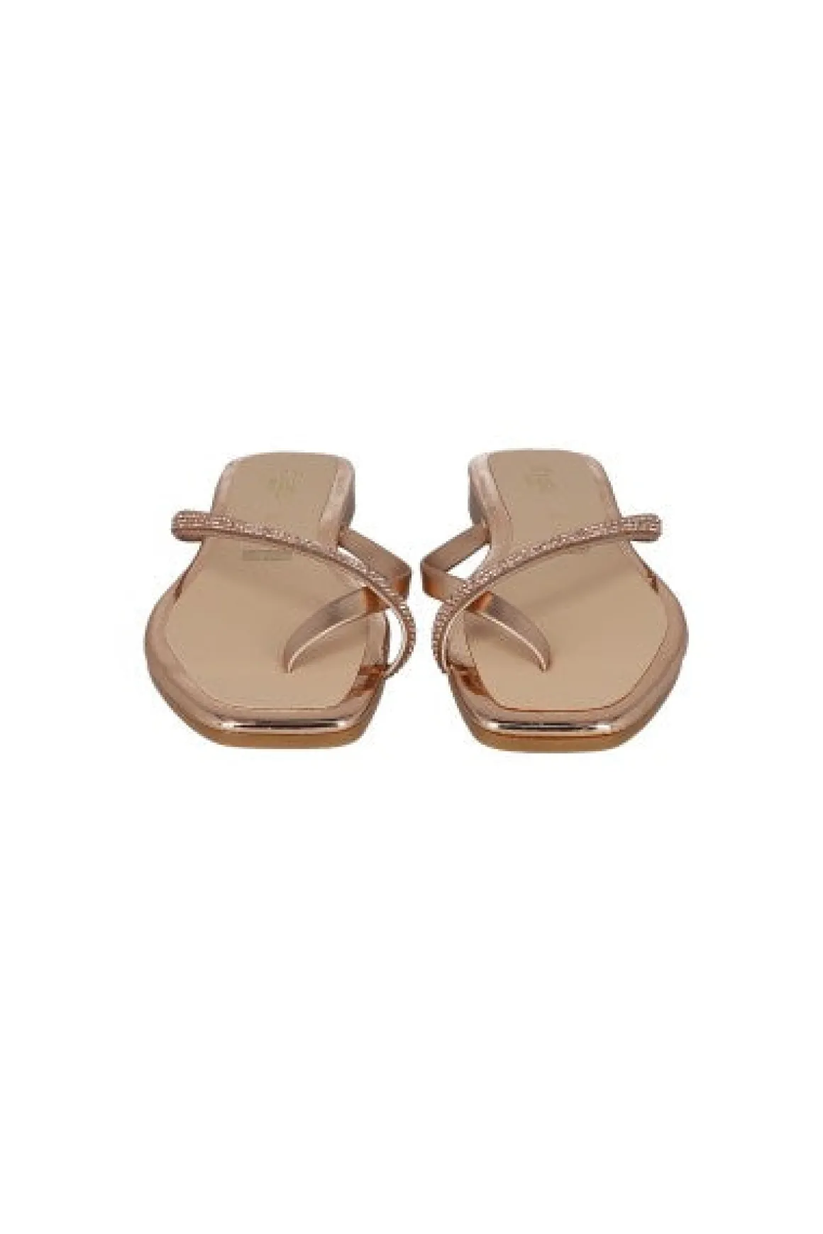 Sandalia pala metalizada brillos