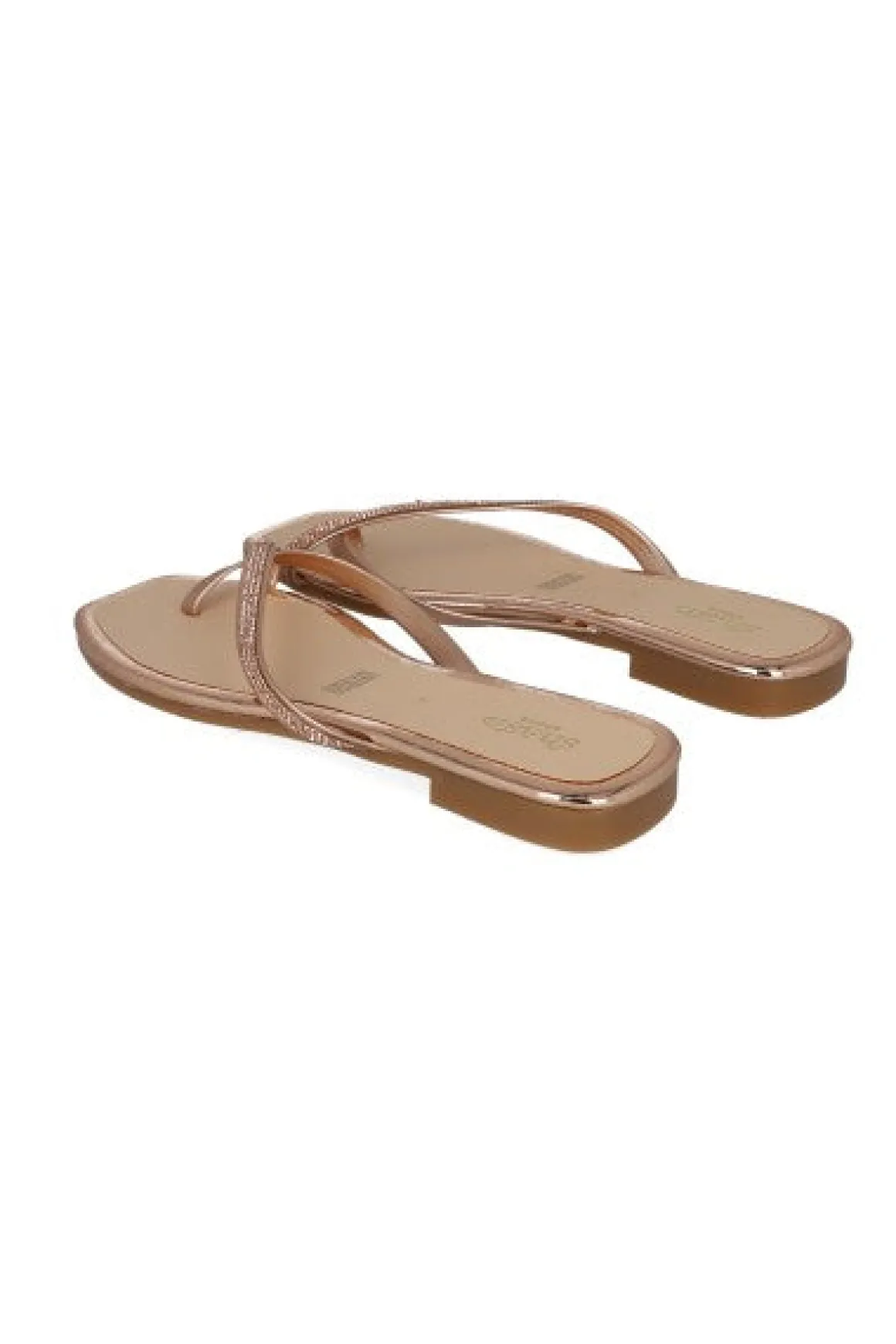 Sandalia pala metalizada brillos