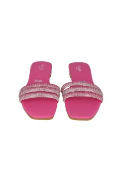 Sandalia Pala Tres Tiras Brillos