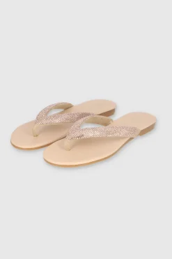 Sandalia Pata De Gallo Brillos