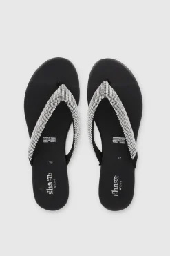 Sandalia Pata De Gallo Brillos