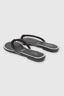 Sandalia pata de gallo brillos