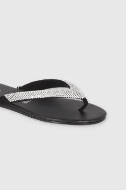 Sandalia Pata De Gallo Brillos