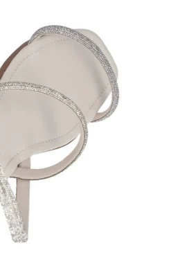 Sandalia plana tiras brillos