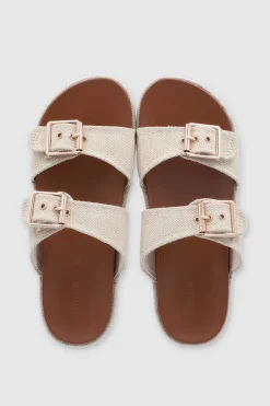 Sandalia plataforma dos hebillas