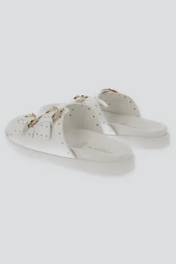 Sandalia plataforma hebillas ministuds