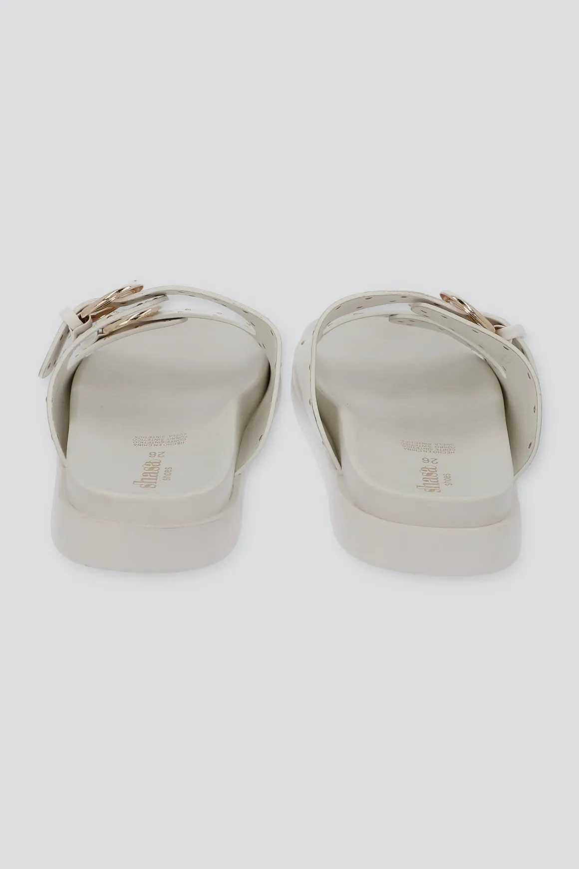 Sandalia plataforma hebillas ministuds