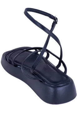 SANDALIA PLATAFORMA MULTITIRAS