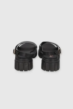 Sandalia Plataforma Suela Dentada Tiras Anchas