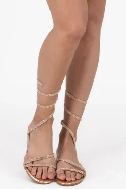 Sandalia pulsera brillos