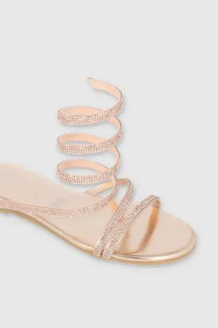 Sandalia pulsera brillos