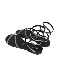 Sandalia pulsera brillos