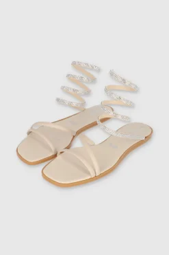 Sandalia Pulsera Espiral Brillos