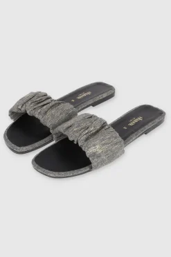 Sandalia rugosa metalicos