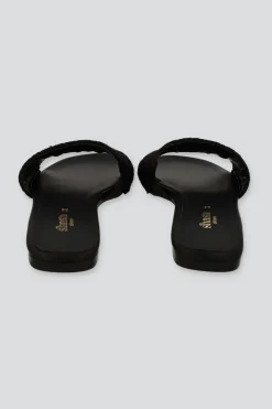 Sandalia tira ancha yute trenzado