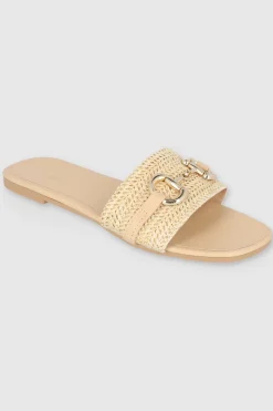 Sandalia tira ancha yute aplicación eslabón