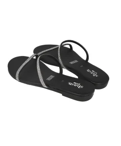 Sandalia tira aplicaciones brillos