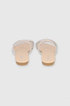 Sandalia Tira Cruzada Brillos