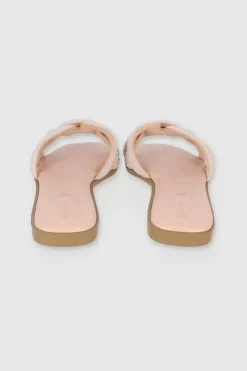 Sandalia tira trenza entrelazada greca