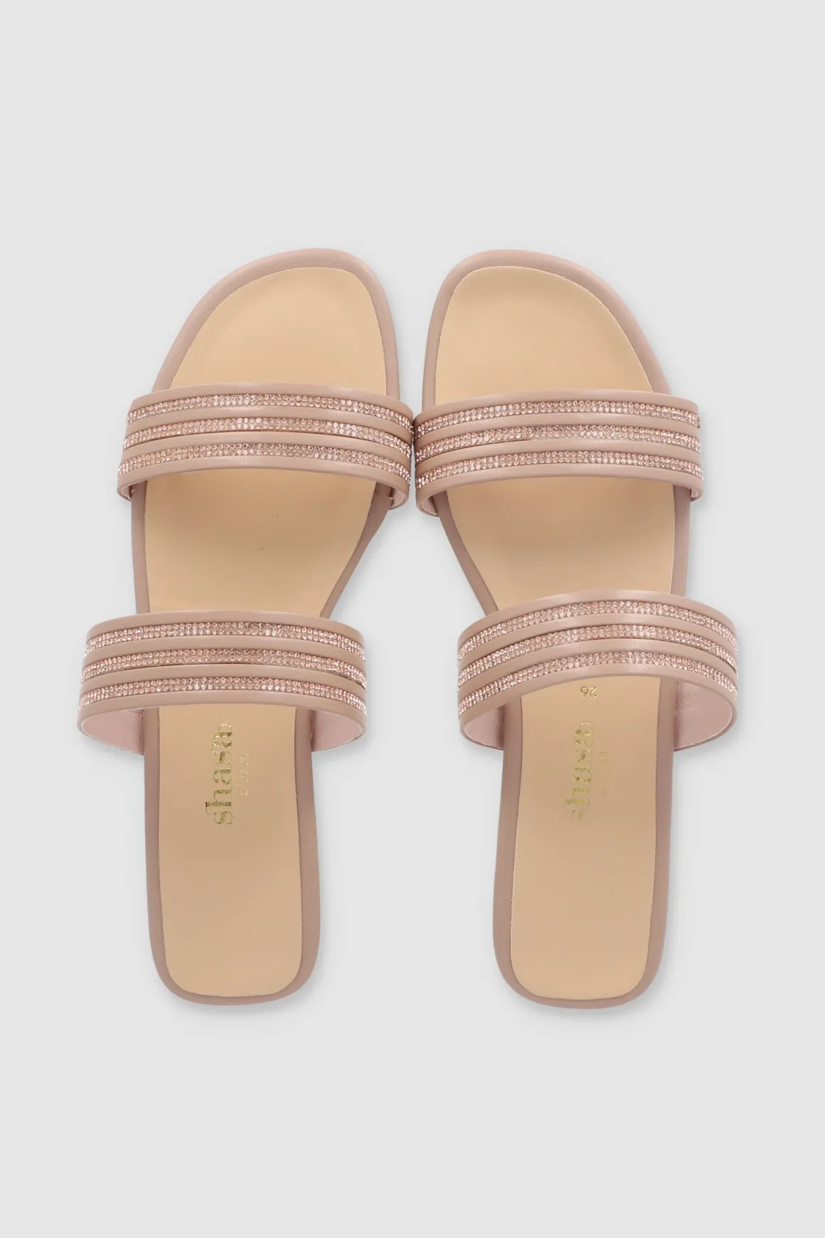 SANDALIA TIRAS BRILLOS