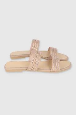 SANDALIA TIRAS BRILLOS