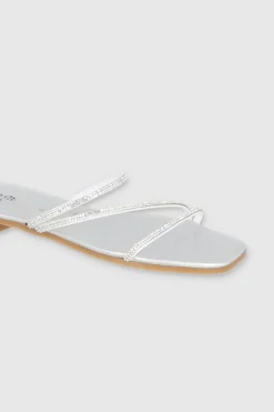 Sandalia Tiras Brillos