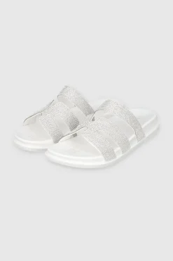 Sandalia Tiras Brillos Modernas