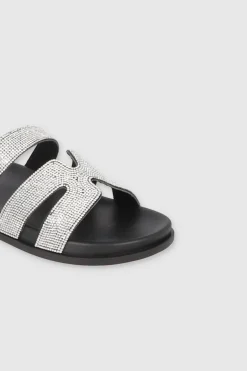 Sandalia Tiras Brillos Modernas