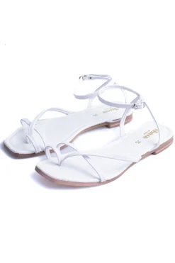 Sandalia Tiras Delgadas Anillo Dedo