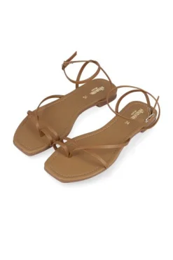 Sandalia Tiras Delgadas Anillo Dedo