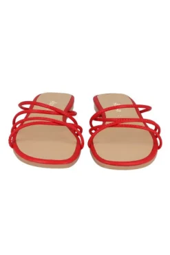 Sandalia Tiras Metalicas Cruzada