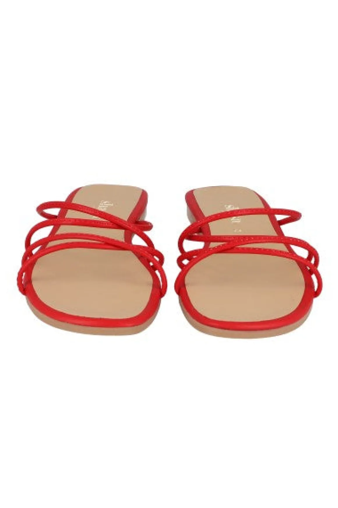 Sandalia Tiras Metalicas Cruzada