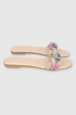 Sandalia Trenza Brillos