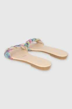 Sandalia Trenza Brillos