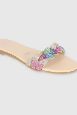 Sandalia Trenza Brillos