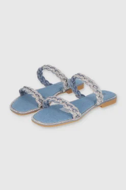 Sandalia Trenza Cerco Brillos