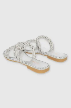 Sandalia Trenza Cerco Brillos