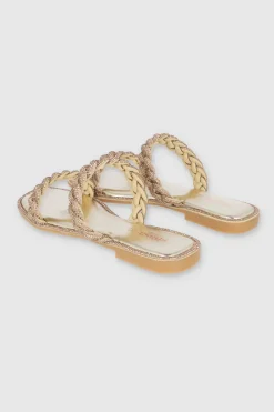 Sandalia Trenza Cerco Brillos