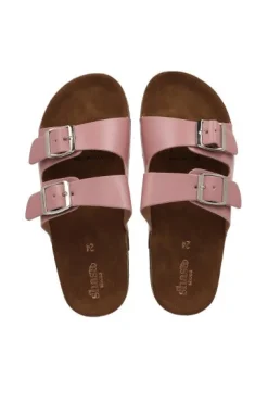 Sandalias 2 Hebillas Efecto Corcho