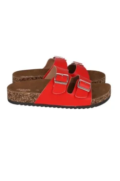 Sandalias 2 Hebillas Efecto Corcho